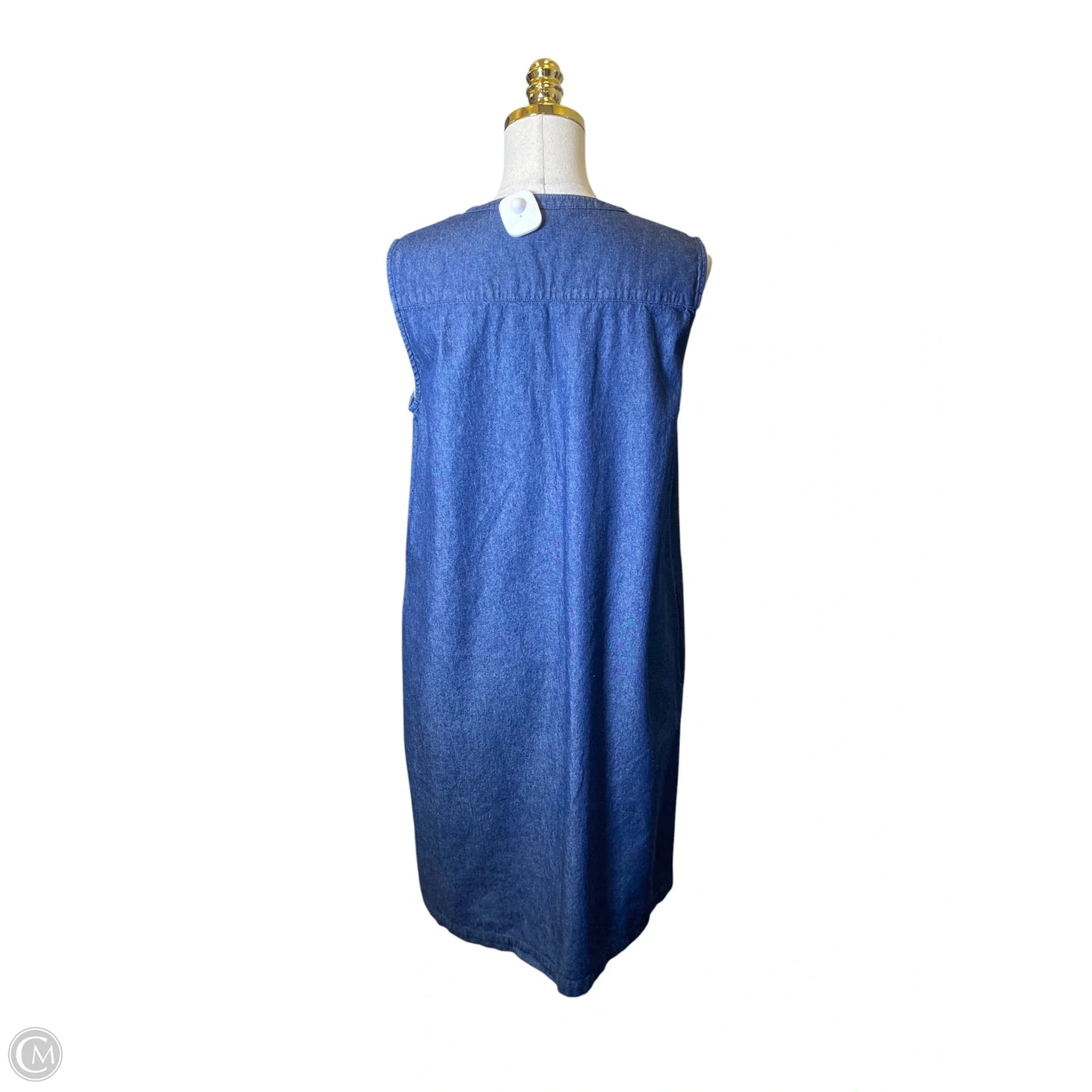 Dress Casual Midi By Draper James In Blue Denim, Size: L