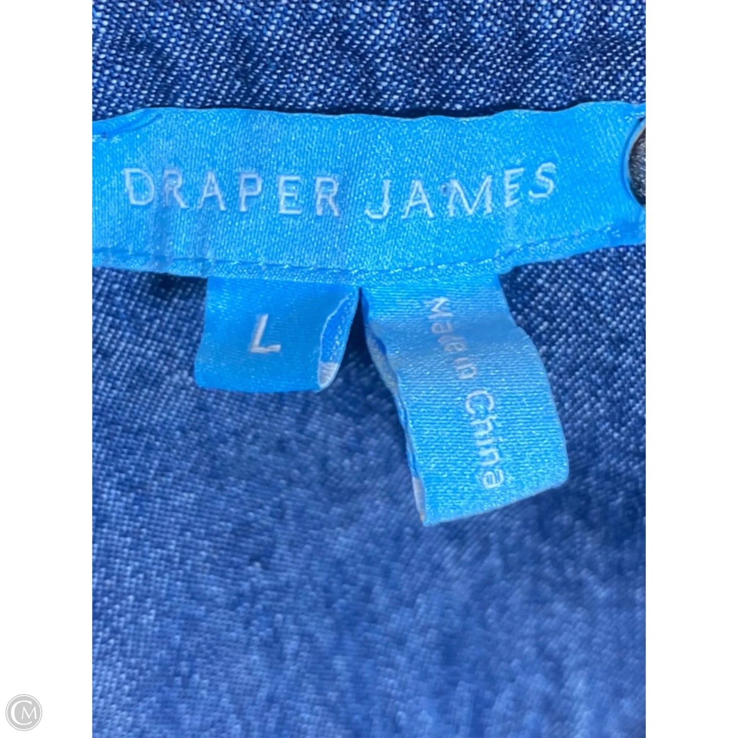 Dress Casual Midi By Draper James In Blue Denim, Size: L