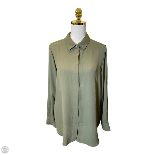 Blouse Long Sleeve By Mossimo In Green, Size: Xl