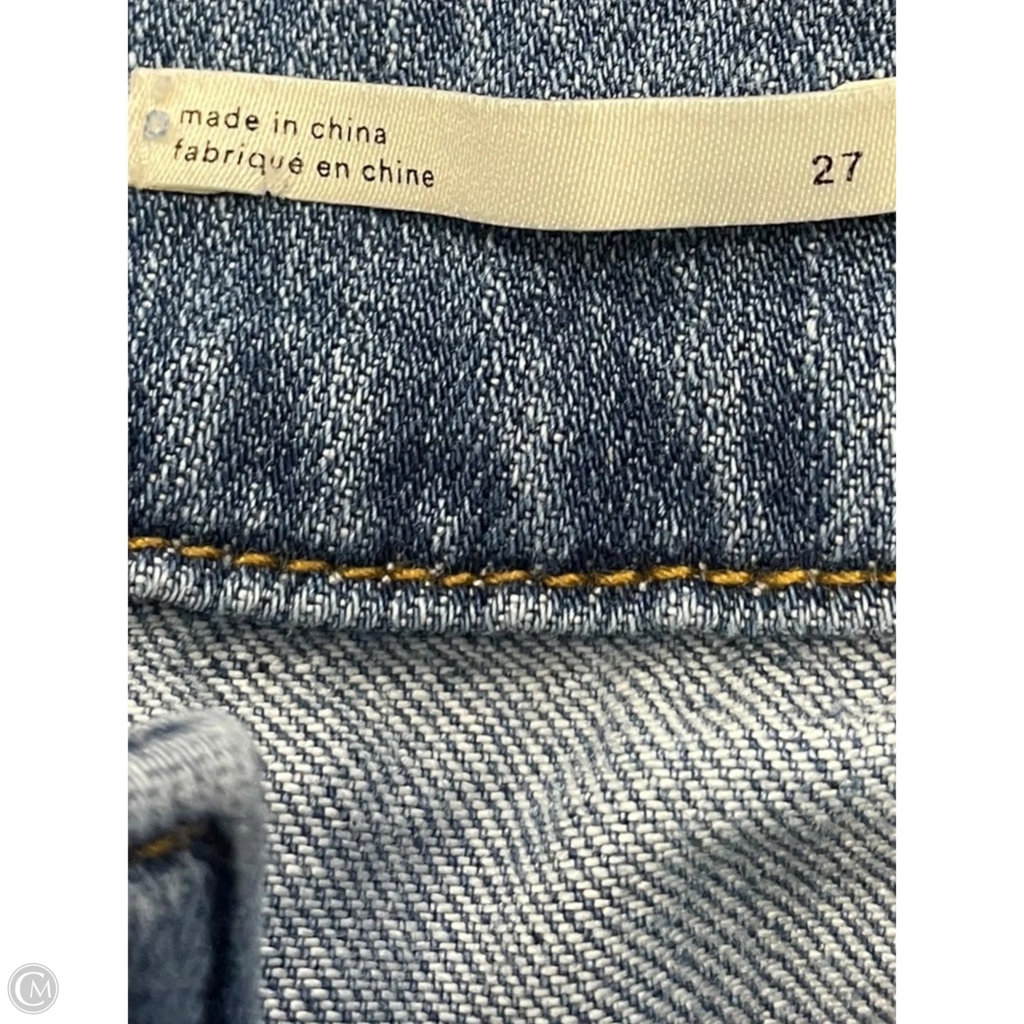 Jeans Straight By Pilcro In Blue Denim, Size: 4