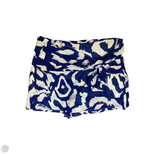 Skort By Cider In Blue & Cream, Size: M