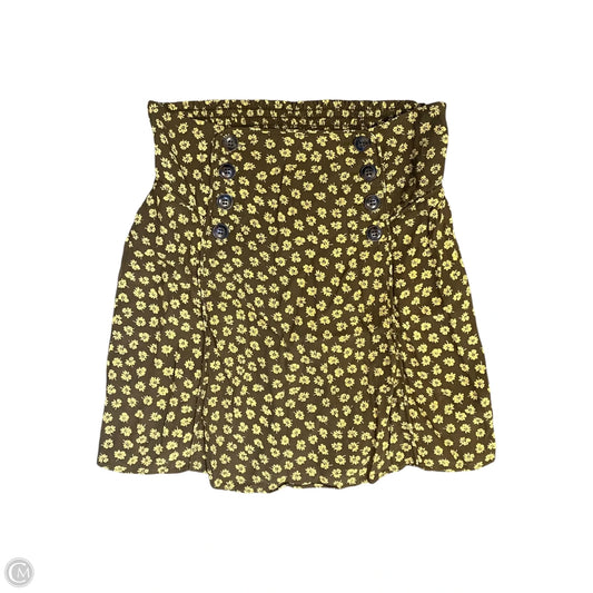 Skirt Mini & Short By Madewell In Floral Print, Size: S