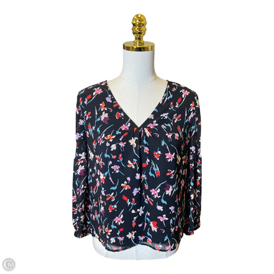 Blouse Long Sleeve By Madewell In Multi-colored, Size: Xs