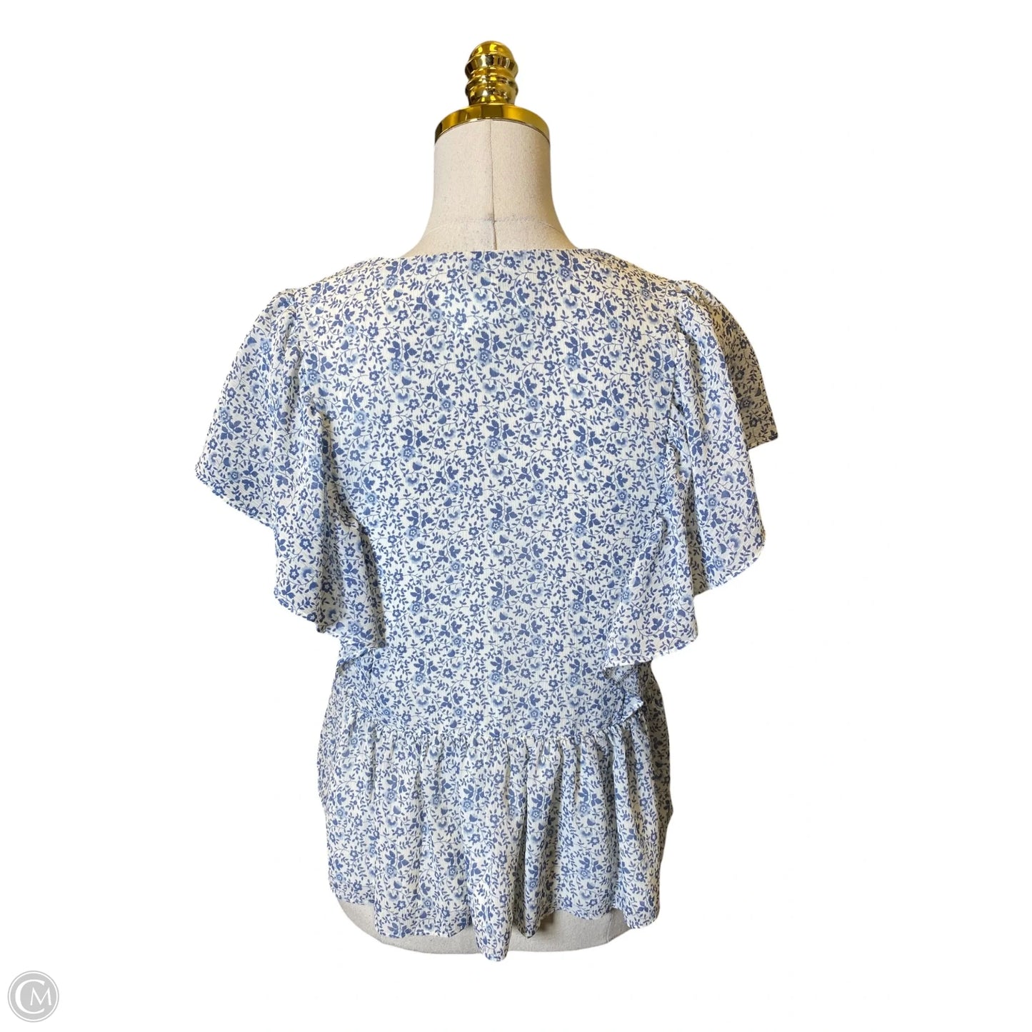 Blouse Short Sleeve By Madewell In Floral Print, Size: Xxs