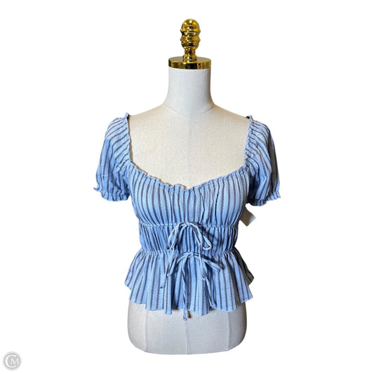 Blouse Short Sleeve By Divided In Multi-colored, Size: Xs