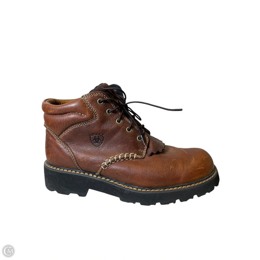 Boots Hiking By Ariat In Brown, Size: 9