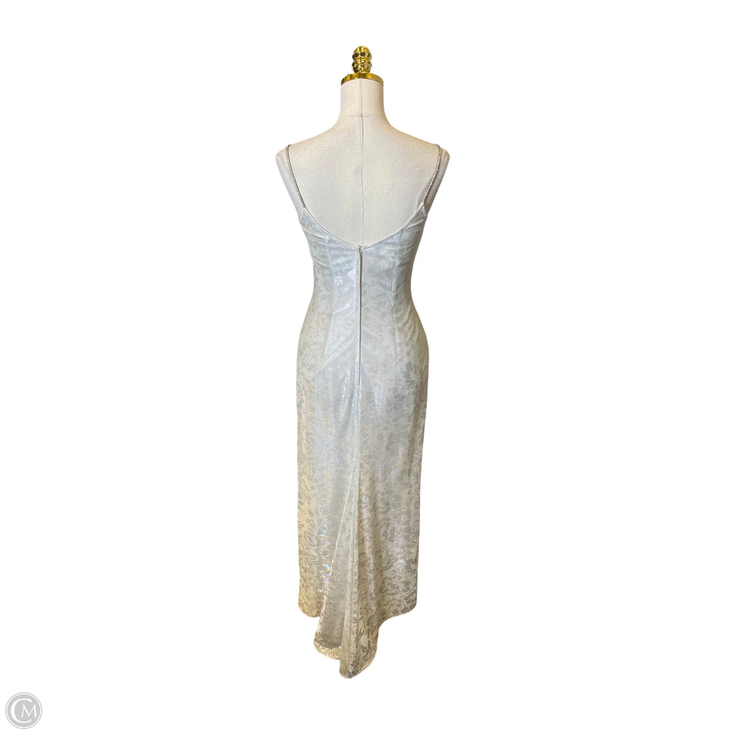 Dress Casual Maxi By Jessica Mcclintok In Silver, Size: 6