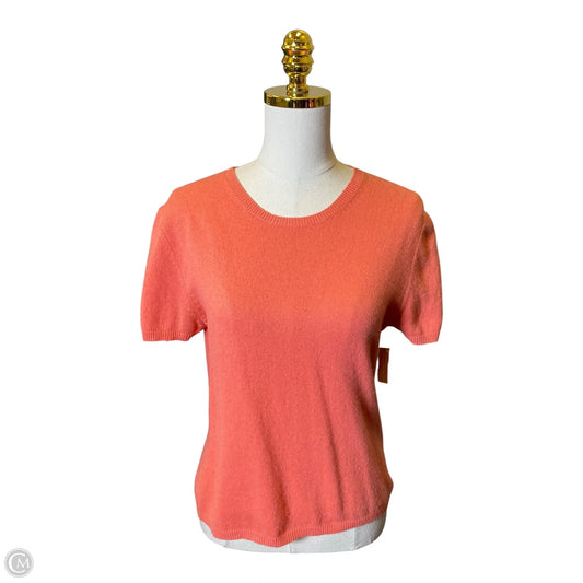 Sweater Cashmere By Clothes Mentor In Coral, Size: M