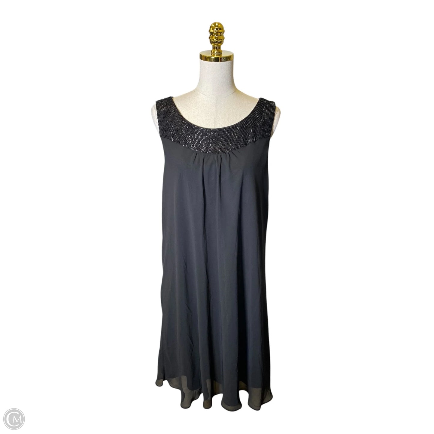 Dress Casual Midi By White House Black Market In Black, Size: 16
