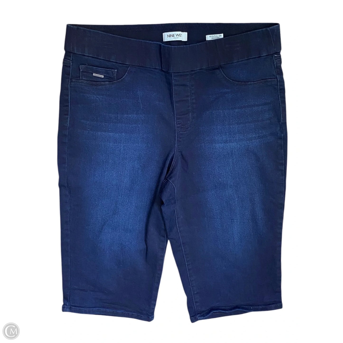 Capris By Nine West In Blue Denim, Size: 12