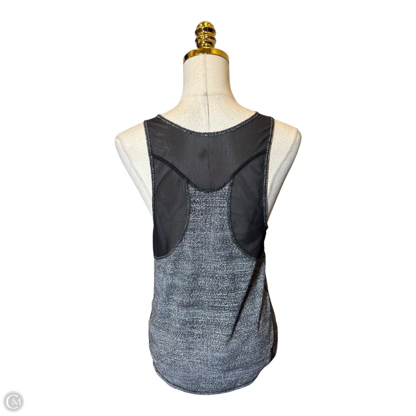 Athletic Tank Top By Lululemon In Black & White, Size: L