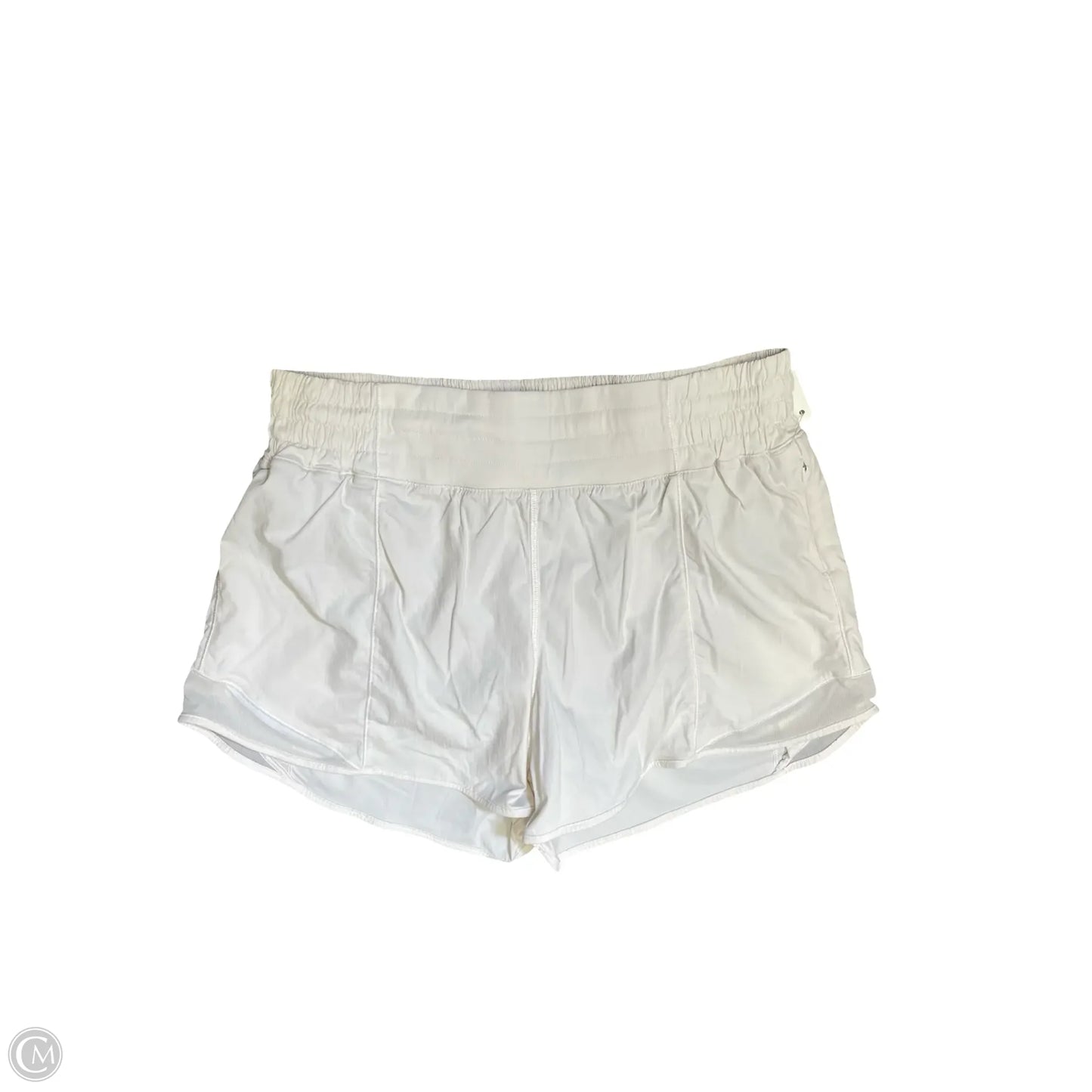 Athletic Shorts By Lululemon In White, Size: 8
