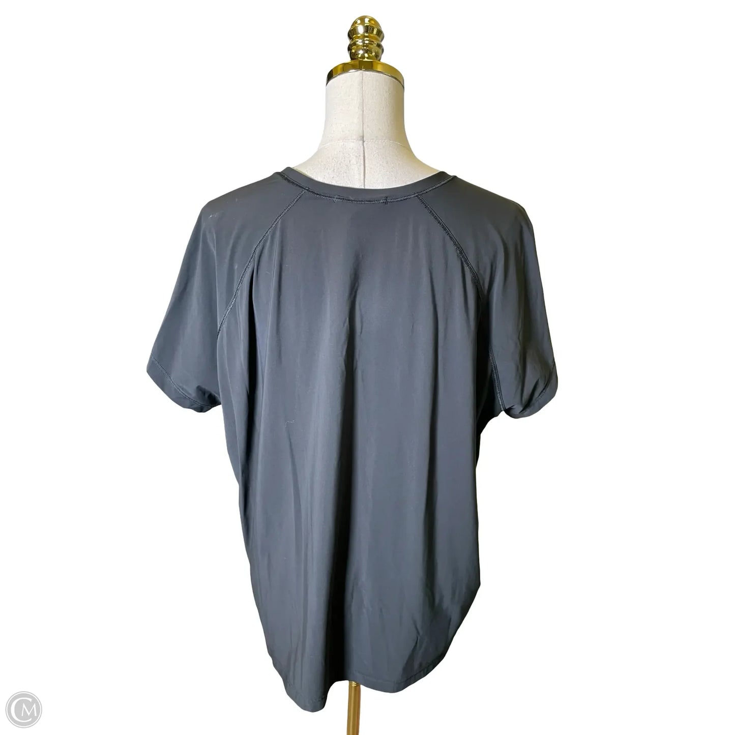 Athletic Top Short Sleeve By Athleta In Black, Size: Xl