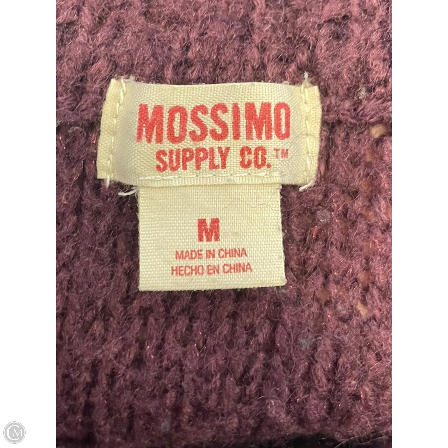 Sweater By Mossimo In Purple, Size: M