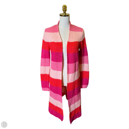 Sweater Cardigan By Loft In Multi-colored, Size: M