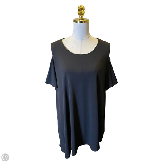 Top Short Sleeve By Chicos In Black, Size: Xl