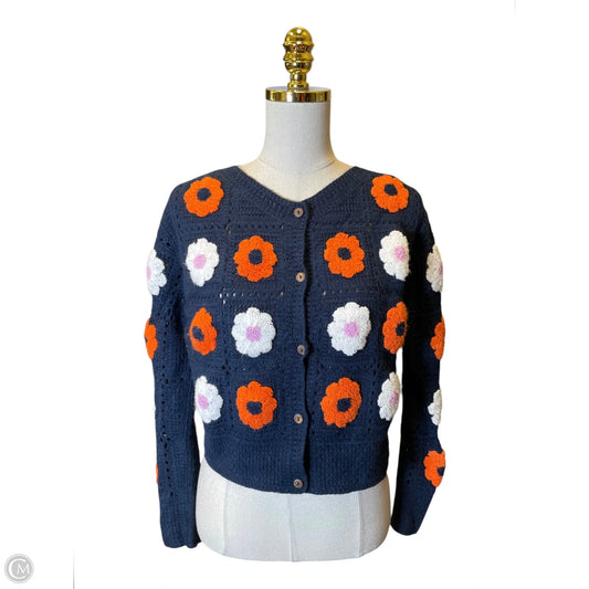 Sweater Cardigan By Cotton Emporium In Multi-colored, Size: M