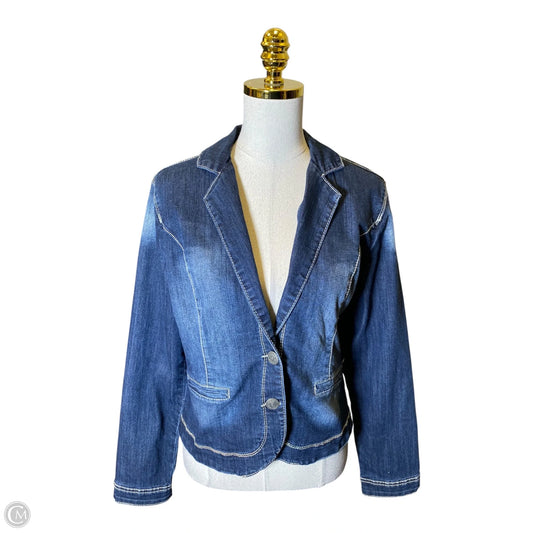 Jacket Denim By Maurices In Blue Denim, Size: L