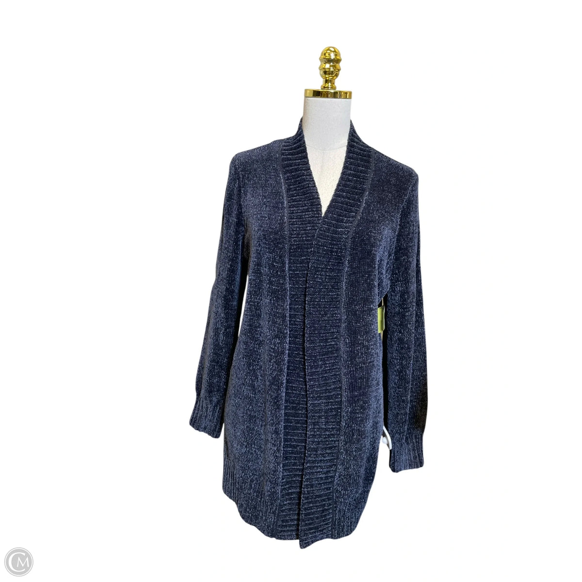Sweater Cardigan By Loft In Navy, Size: L