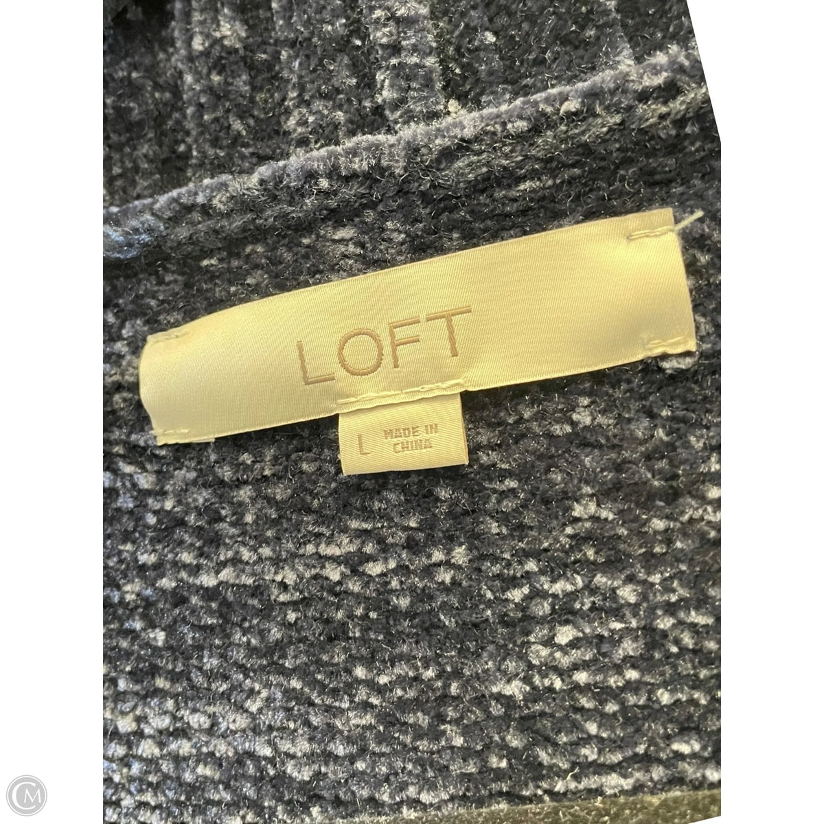 Sweater Cardigan By Loft In Navy, Size: L