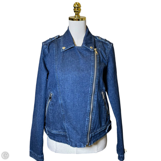 Jacket Denim By Loft In Blue Denim, Size: S