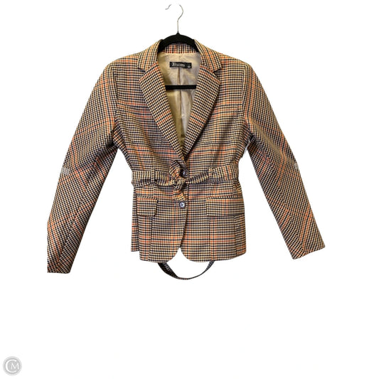 Blazer By Clothes Mentor In Checkered Pattern, Size: S