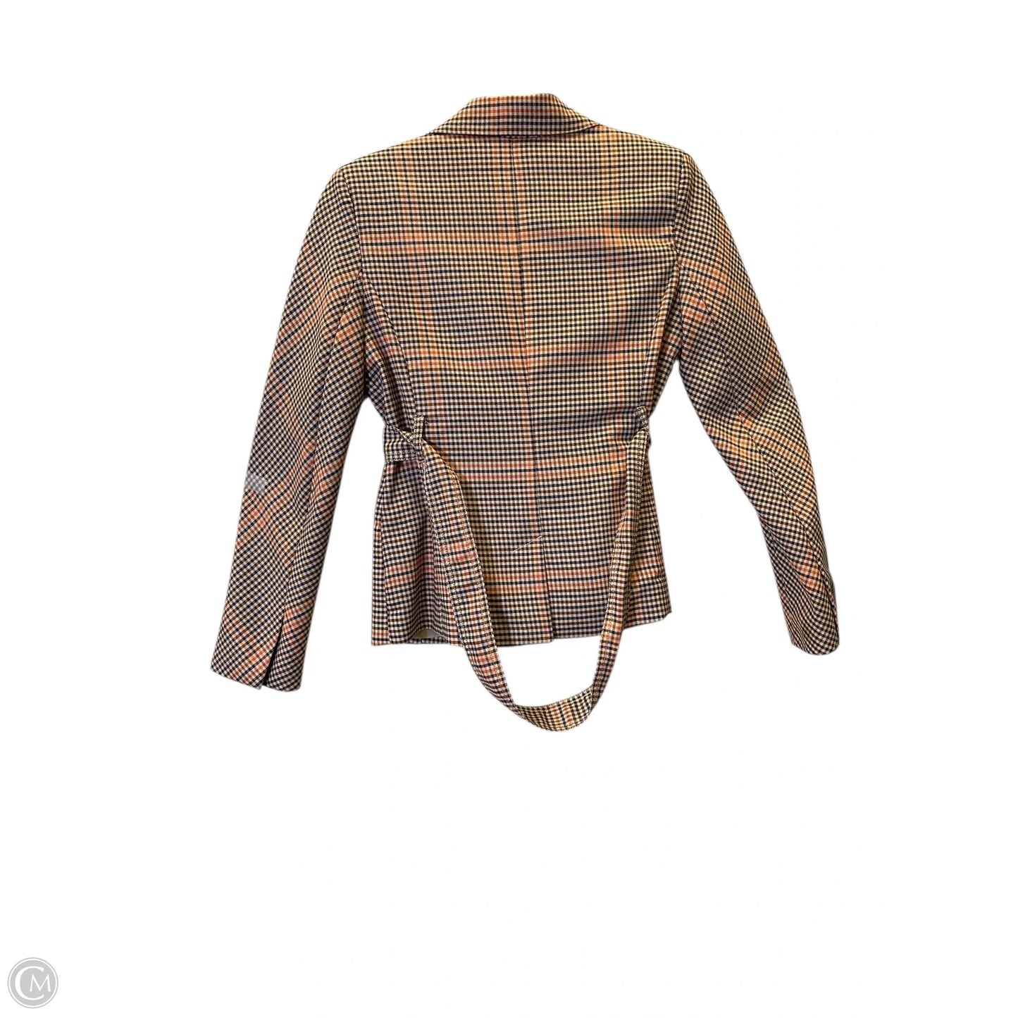 Blazer By Clothes Mentor In Checkered Pattern, Size: S