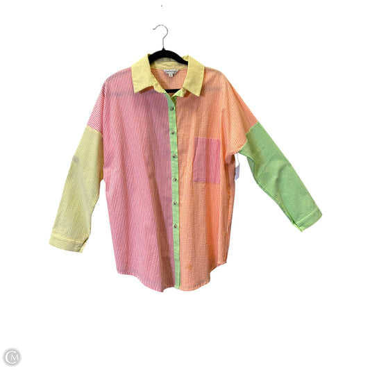 Top Long Sleeve By Davi & Dani In Multi-colored, Size: M