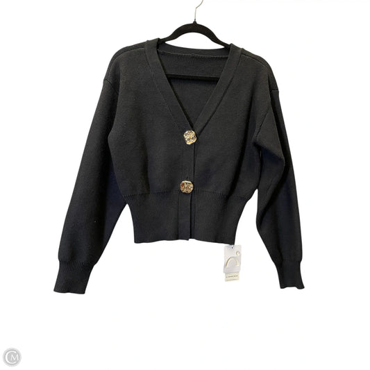 Sweater Cardigan By Commense In Black, Size: M
