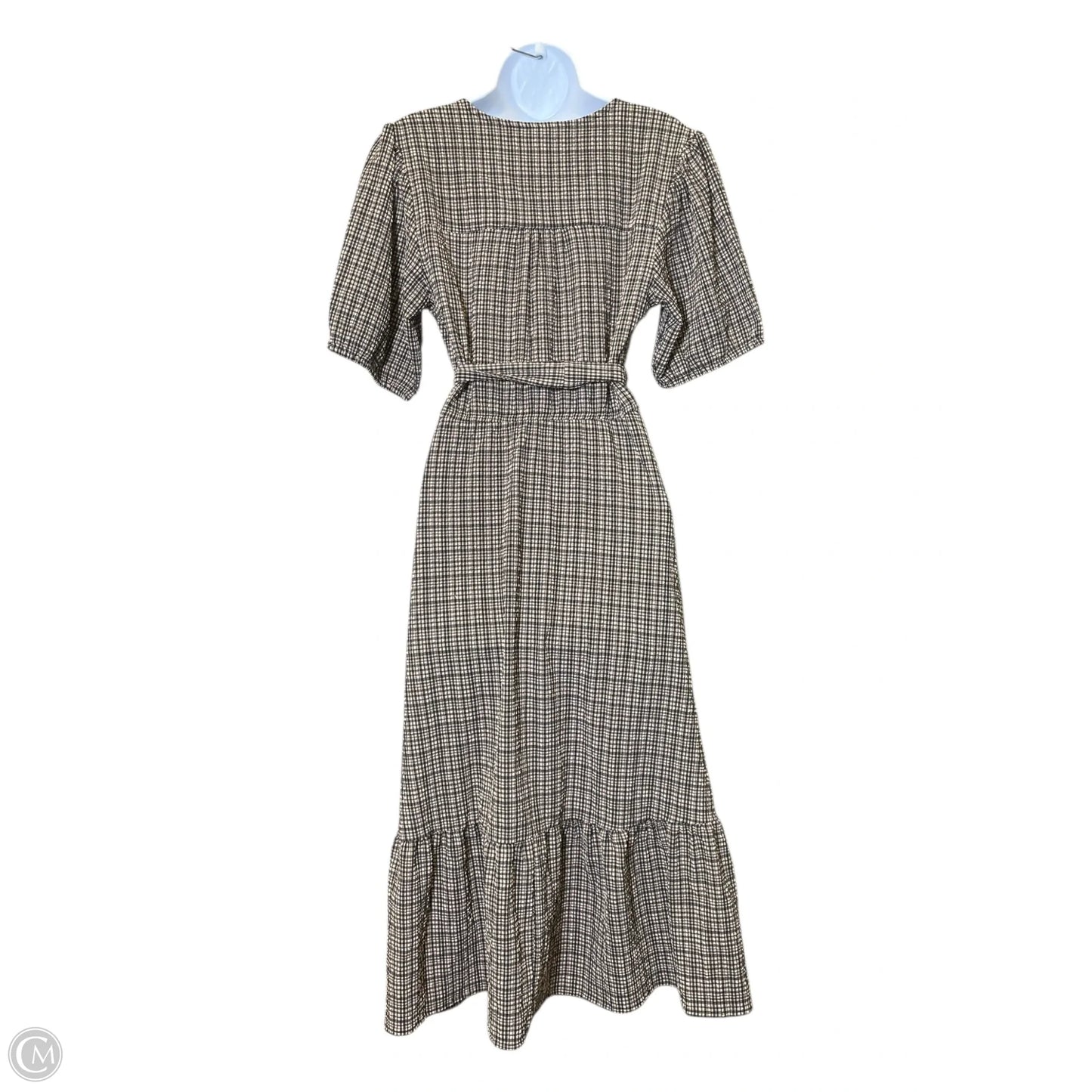 Dress Casual Maxi By Downeast In Checkered Pattern, Size: M