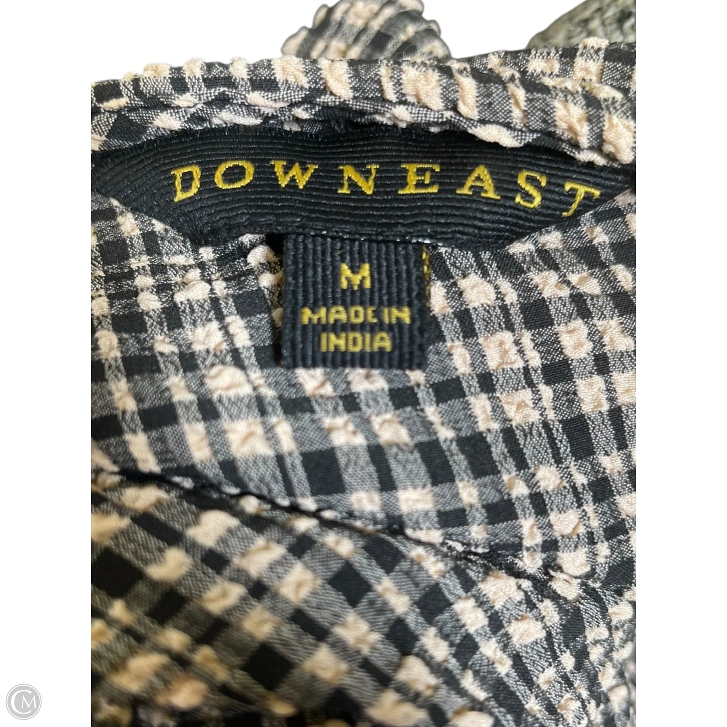 Dress Casual Maxi By Downeast In Checkered Pattern, Size: M