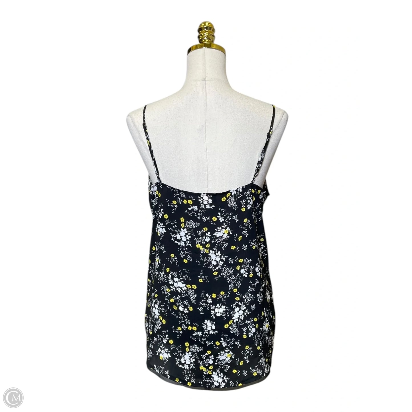 Tank Top Designer By Vera Wang In Floral Print, Size: L