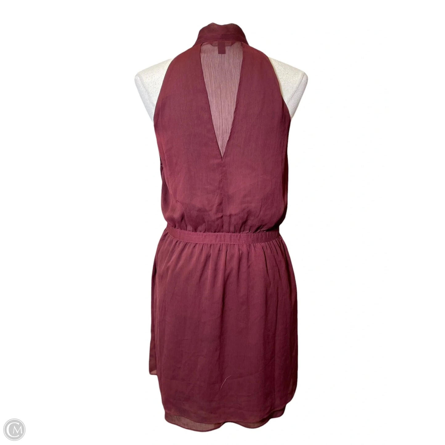 Dress Casual Midi By Banana Republic In Maroon, Size: 6