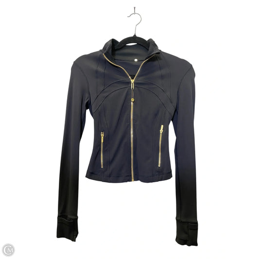 Athletic Jacket By Lululemon In Black, Size: 2