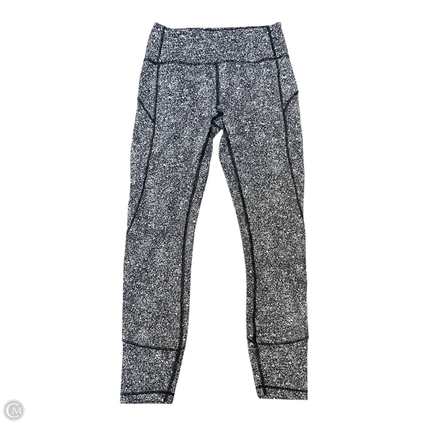 Athletic Capris By Lululemon In Black & White, Size: 8