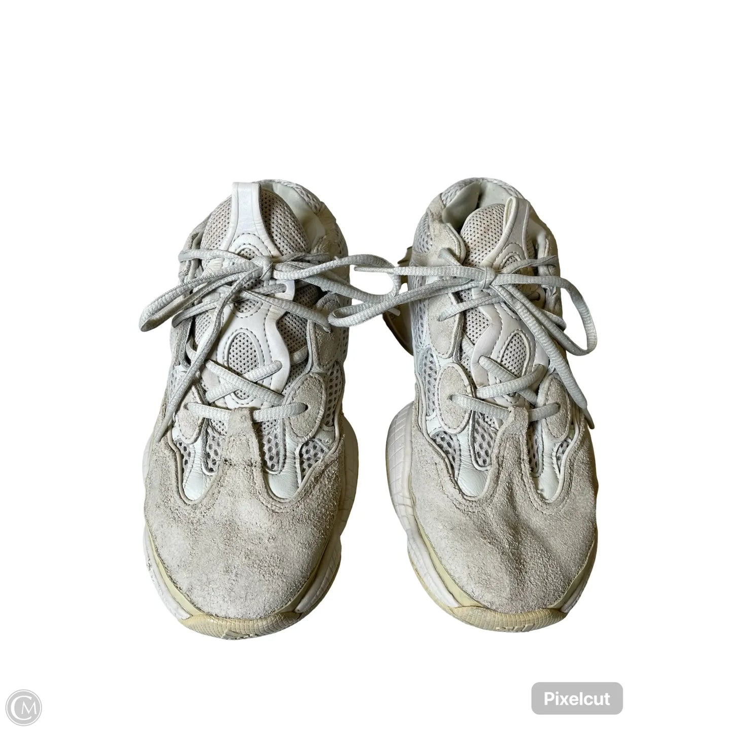 Shoes Luxury Designer By Yeezy In Cream, Size: 8