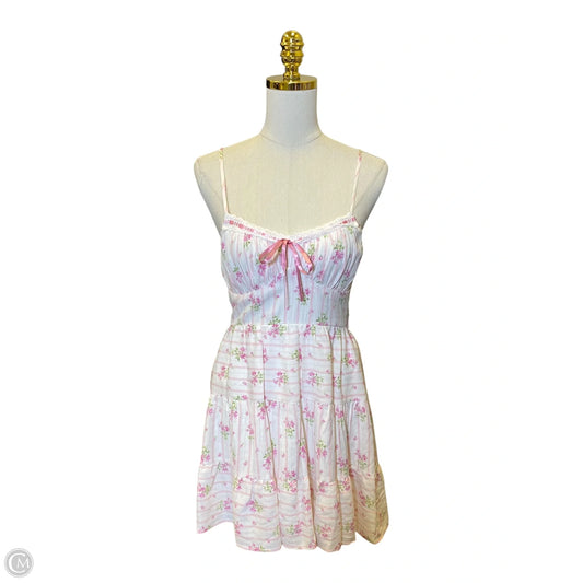 Dress Casual Short By Francesca's In Floral Print, Size: S