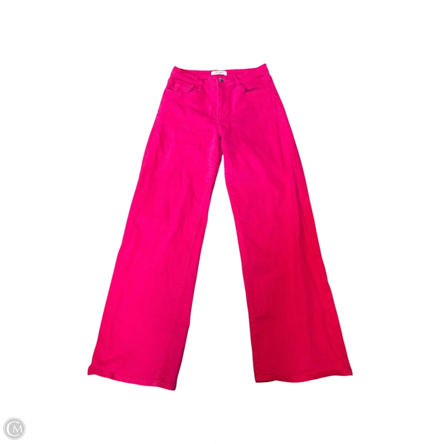 Jeans Wide Leg By Clothes Mentor In Pink Denim, Size: 0