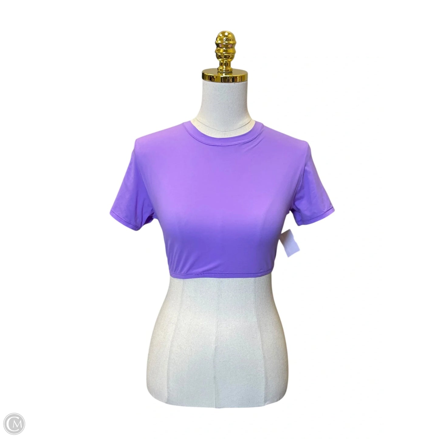 Top Short Sleeve By Skims In Purple, Size: L