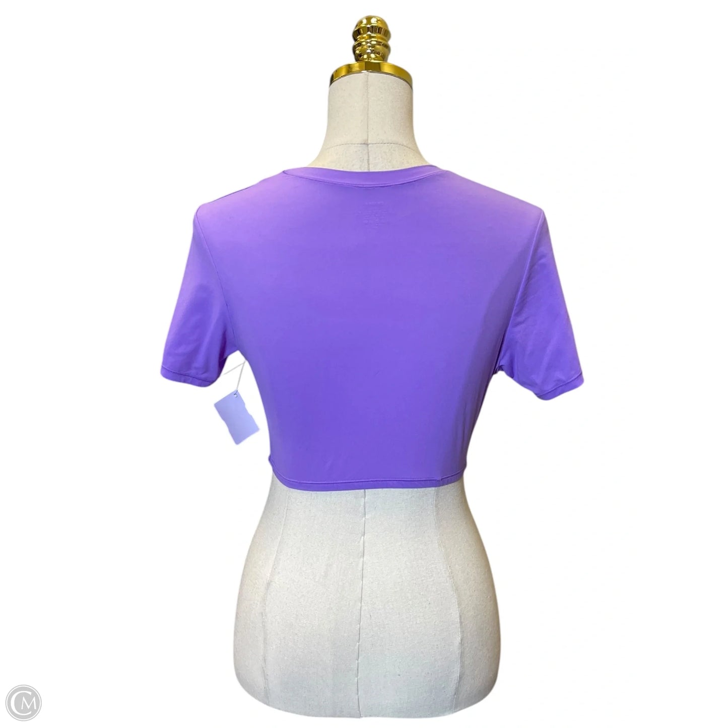 Top Short Sleeve By Skims In Purple, Size: L