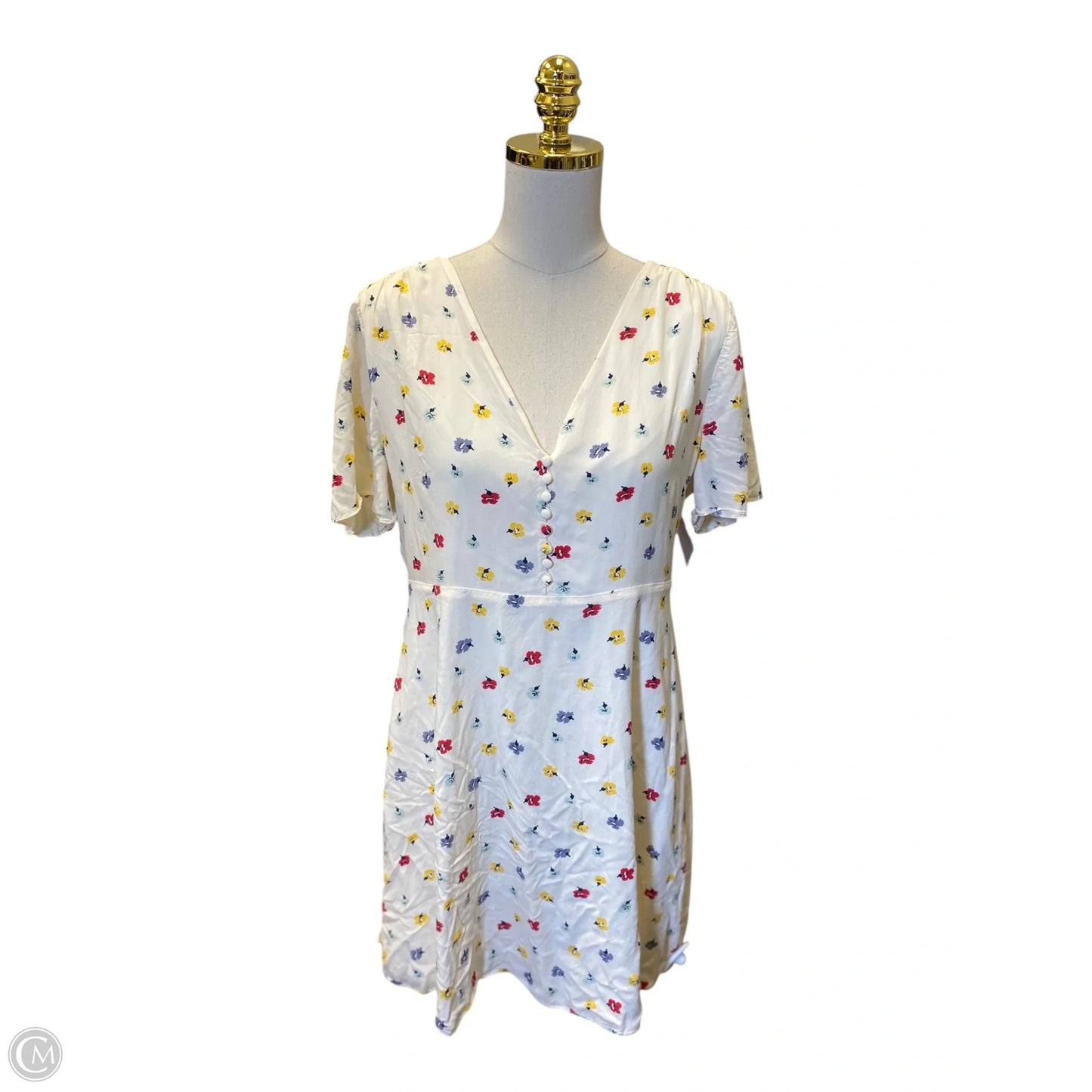 Dress Casual Short By Madewell In Floral Print, Size: 12