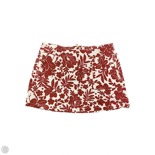 Skirt Mini & Short By Topshop In Floral Print, Size: 12