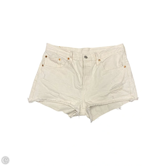 Shorts By Levis In White Denim, Size: 8