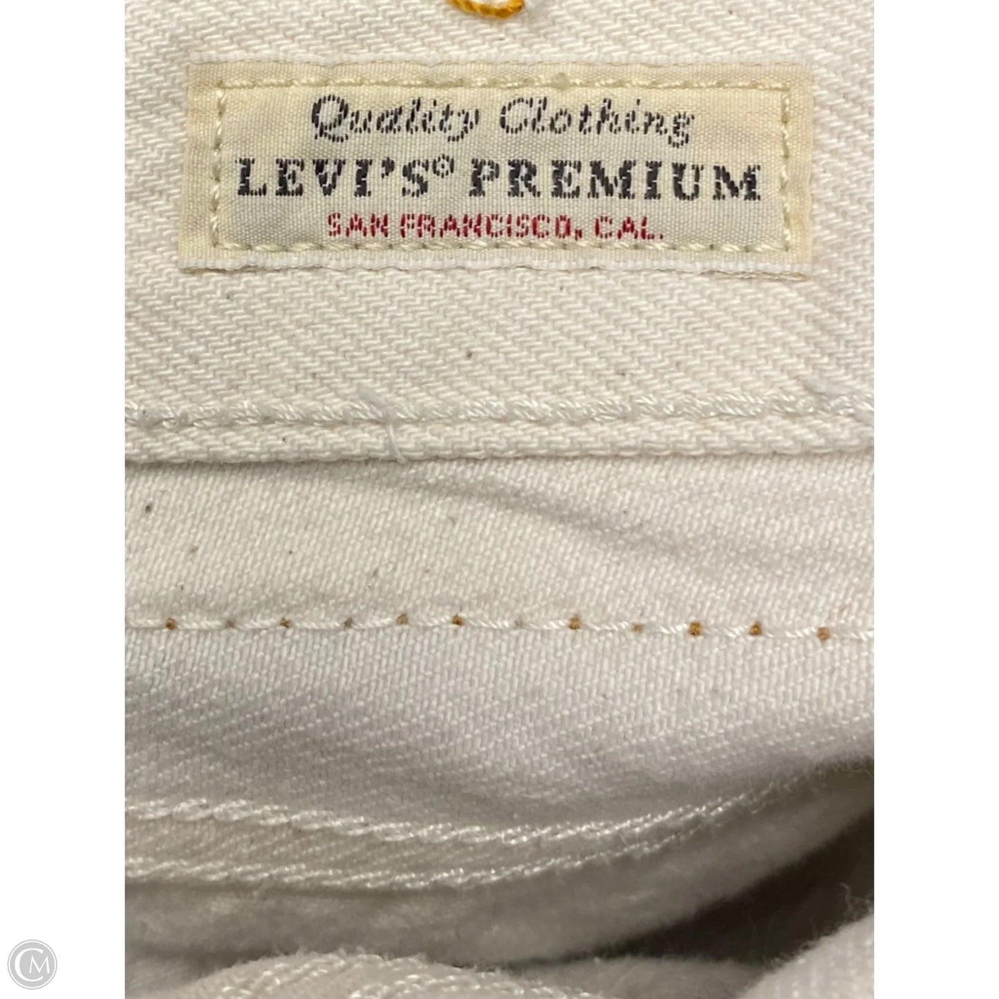 Shorts By Levis In White Denim, Size: 8