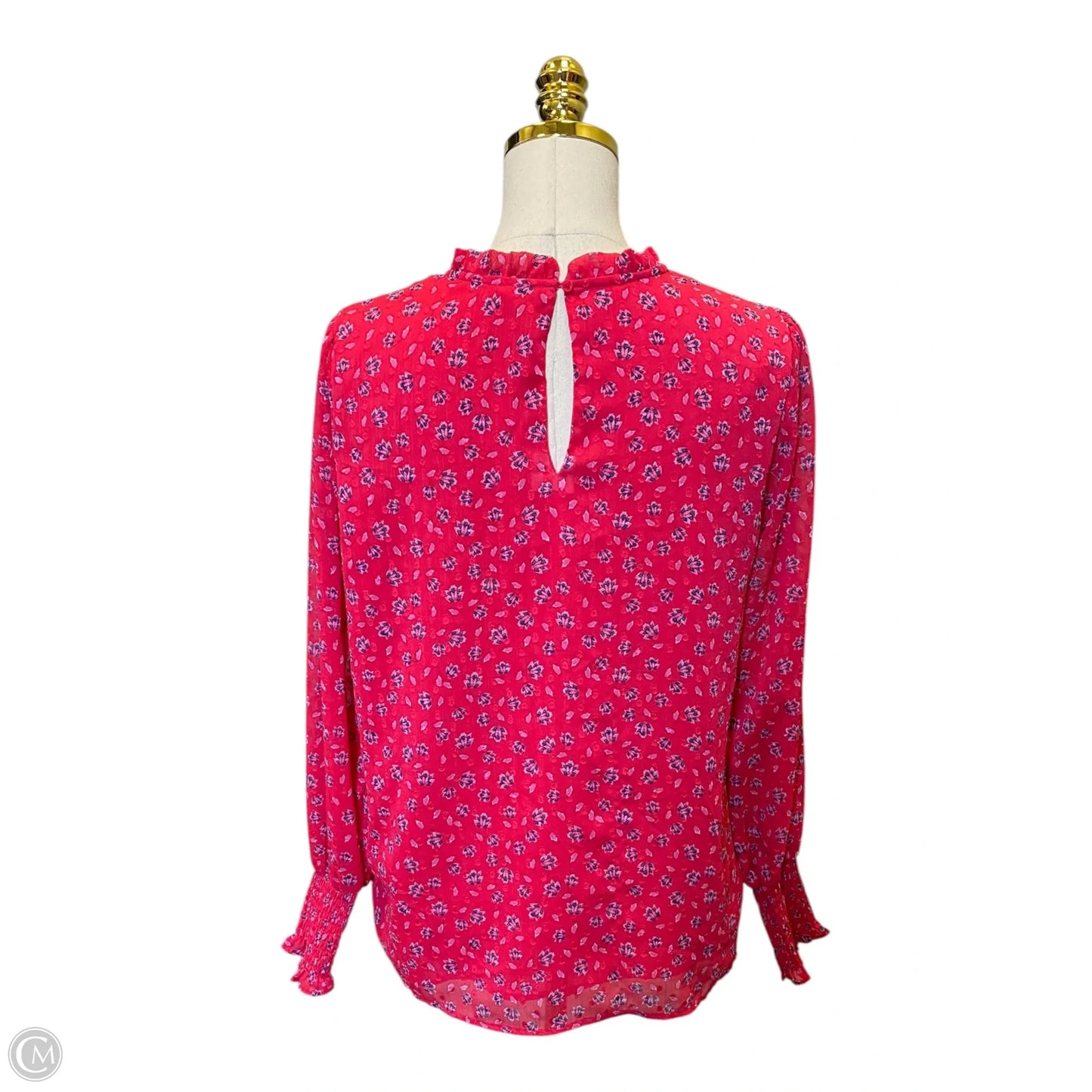 Blouse Long Sleeve By Joie In Floral Print, Size: M