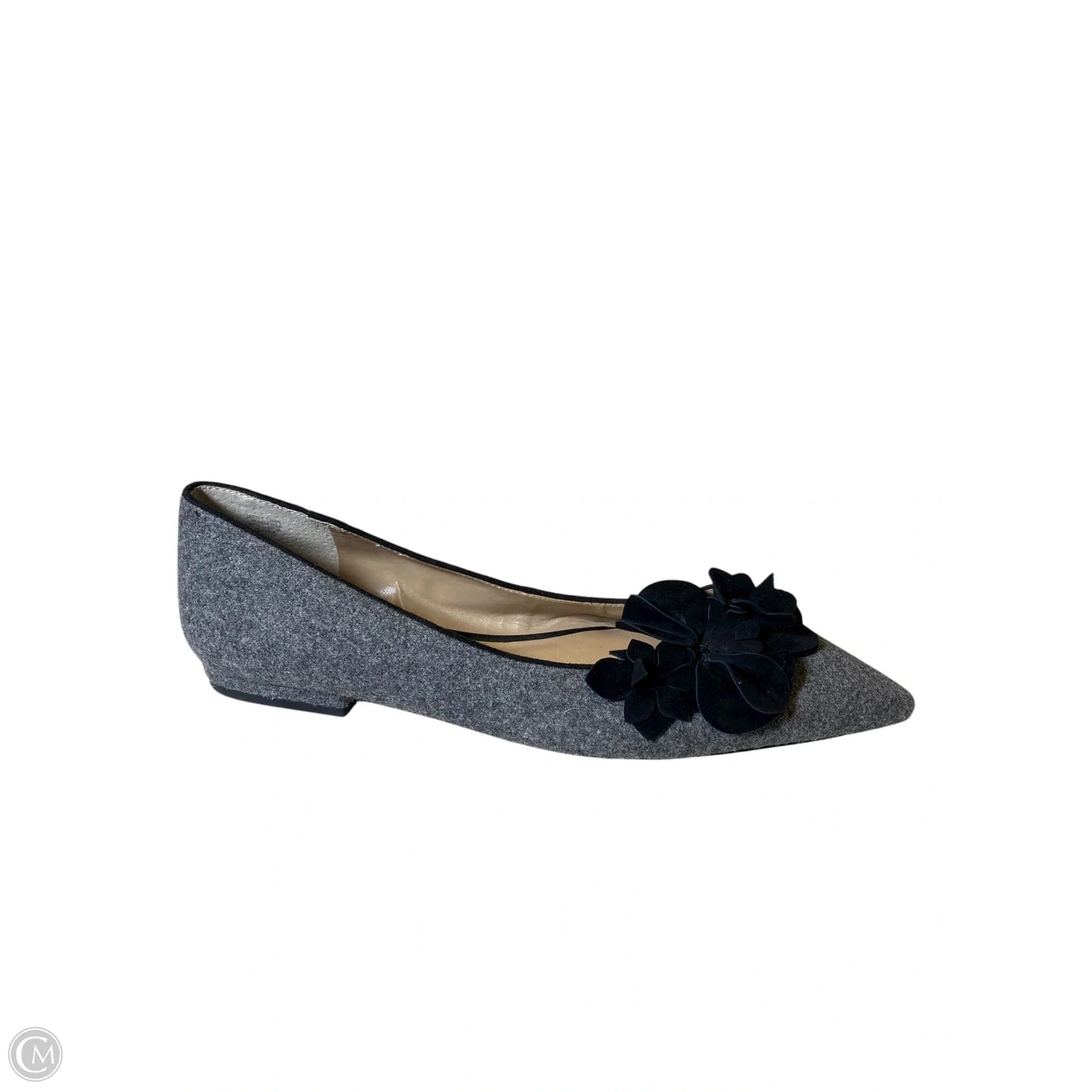 Shoes Flats By Ann Taylor In Black & Grey, Size: 10