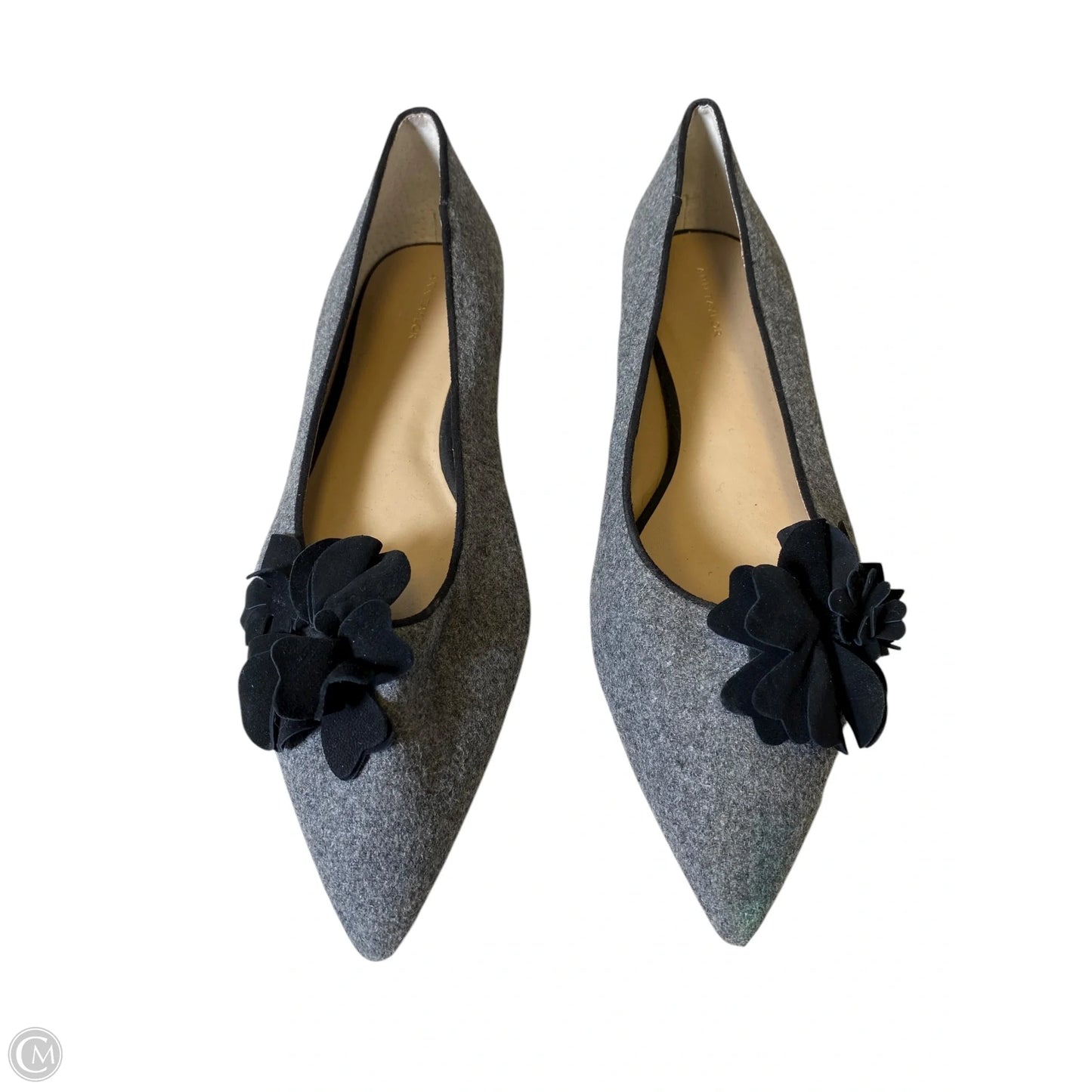 Shoes Flats By Ann Taylor In Black & Grey, Size: 10
