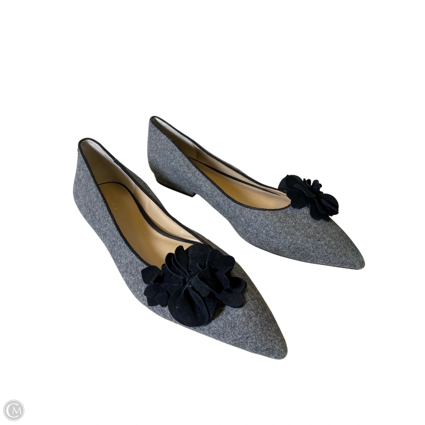 Shoes Flats By Ann Taylor In Black & Grey, Size: 10