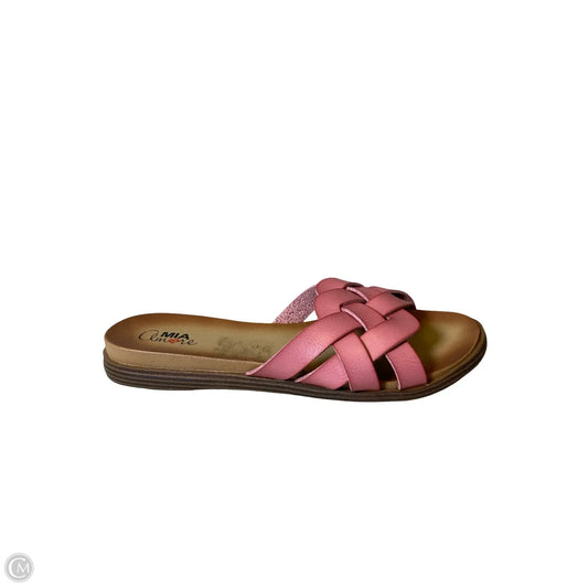 Shoes Flats By Clothes Mentor In Pink, Size: 9