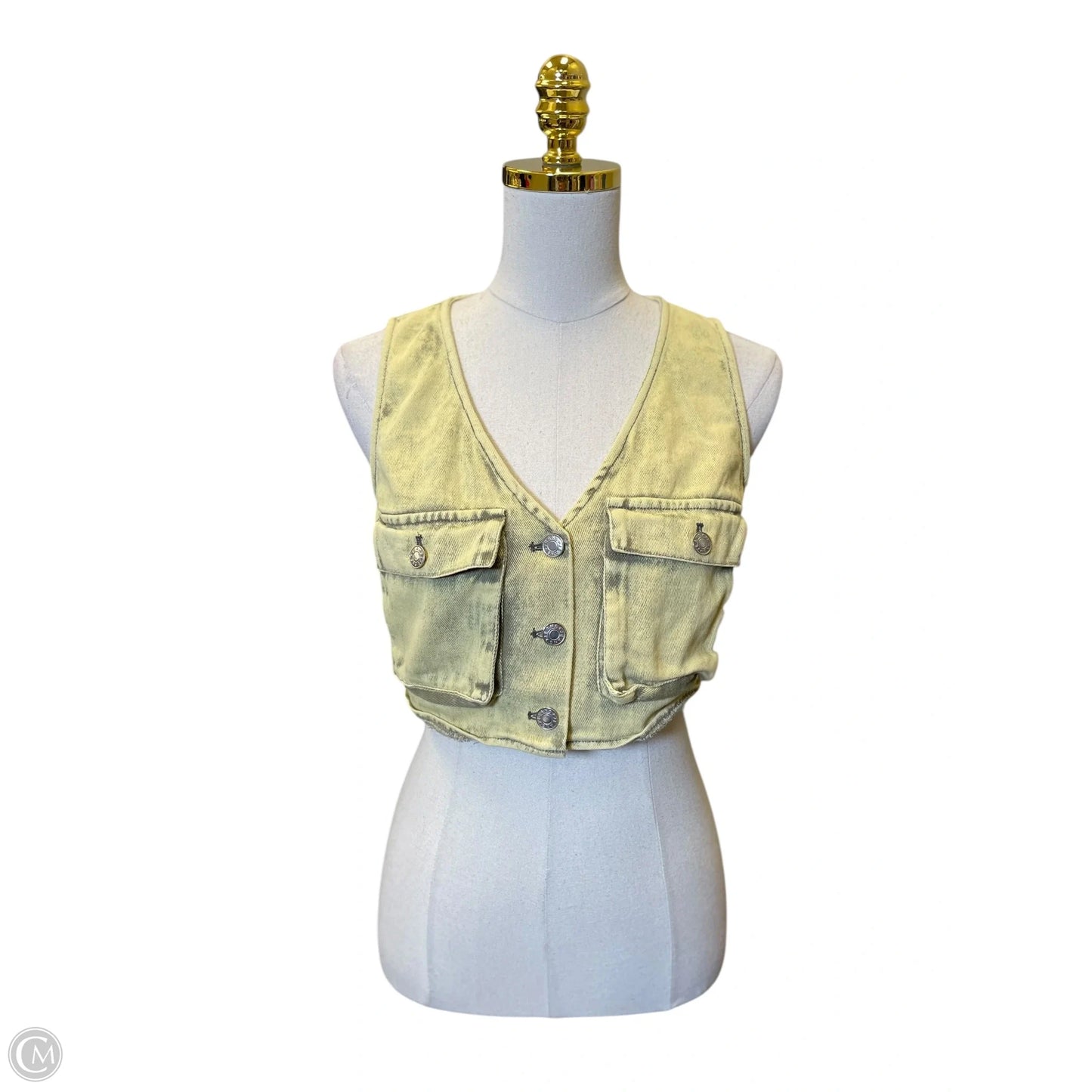 Vest Other By Fashion Nova In Yellow, Size: M